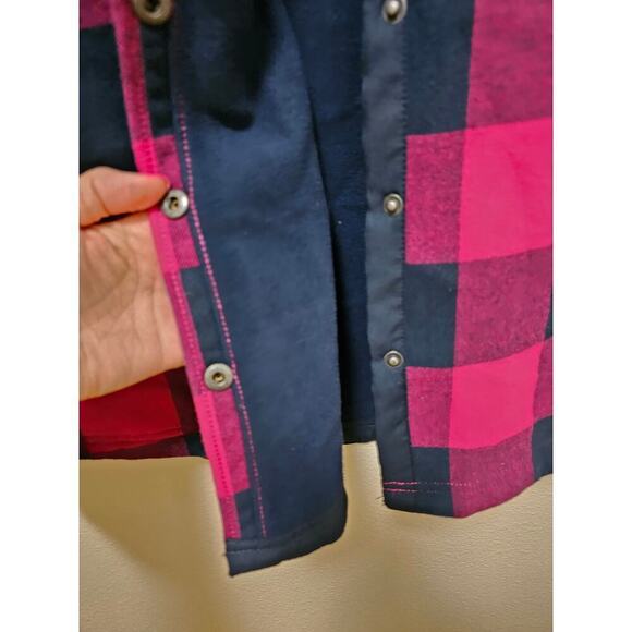 Orvis Classic Collection Shacket Red Black checkers. Sz Ws Large. Fleece lined. - Picture 8 of 13